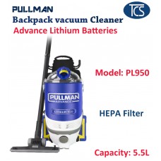 PULLMAN PL950 Commercial Battery Backpack Vacuum Cleaner 5.5L 2 Yrs warranty