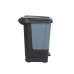 TCS 60L Twin/ Dual Compartment Rubbish/ Waste Bin Step-On Mobile Foot Operated 100% plastic, X-Ray and MRI Safe
