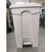 White 45L Commercial Foot Pedal Waste Bins for hospital 100% plastic, X-Ray and MRI Safe