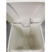White 45L Commercial Foot Pedal Waste Bins for hospital 100% plastic, X-Ray and MRI Safe