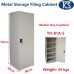 NEW Single Door Metal Steel Stationary Storage Cabinet Filing Cupboard