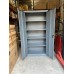 2 Units of Extra Large Metal Steel Stationary Storage Filing Cabinet Cupboard Basalt Grey