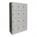 12 Door XL Metal Storage Locker w/ Alloy Padlock Receptors
