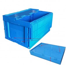 Foldable Plastic Storage Box/ Container/ Carrying Crate with Lid - 58L