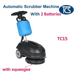 TCS Commercial Battery Powered Auto Floor Scrubber Machine w/ Squeegee Drier TC15