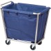 Trapezoid Linen Laundry Housekeeping Multi-Purpose Trolley Cart w/ Ball Bearing Wheels