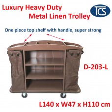 D-203L Luxury Heavy Duty Housekeeping Linen Trolley