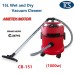 Commercial Plastic 15L Wet & Dry Vacuum Cleaner with 1000W Ametek Motor