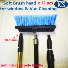 12 units x Car Truck Van Window Glass Wash Cleaning soft Brush