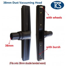 38mm Dust Vacuuming Floor Tool w/ Wheels (fits onto 40mm double bended wand)