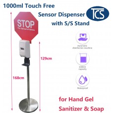 NEW 1000mL Auto Sensor Hand Soap & Hand Sanitiser Dispenser with Metal Stand