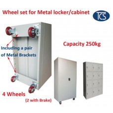 Wheel Set for Metal Lockers / Cabinets - Heavy Duty