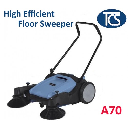 Tcs New Manual Walk Behind Hard Floor Sweeper Machine With