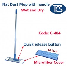 New Flat Dust Mop Floor Cleaner base removable Microfiber Pads and handle 