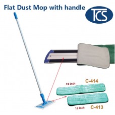 New Flat Dust Mop Floor Cleaner with Aluminium base Microfiber Pads and handle