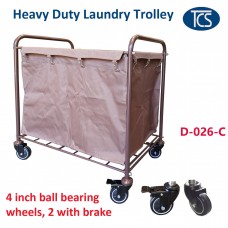 Linen Laundry Housekeeping Multi-Purpose Trolley Cart w/ Ball Bearing Wheels
