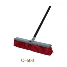 REMOVABLE 18'' PVC HEAD AND ALUMINUM HANDLE INDOOR OUTDOOR BROOM STRONG