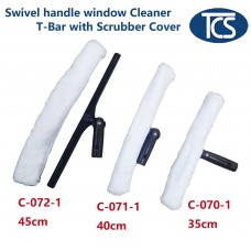Swivel handle Window Glass Scrubber Blade Wiper Washer Cleaner Cleaning Tool
