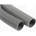 Plain Flexible Vacuum Cleaner Hose Silver- 38mm internal diameter up to 25m long in one piece