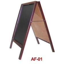 Brown Woody Frame with Black Text Board