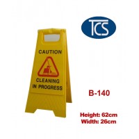 Yellow Safety Sign - Caution Cleaning in Process