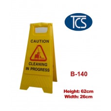 Yellow Safety Sign - Caution Cleaning in Process