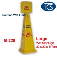 Safety Sign - Caution Wet Floor (Duplex)