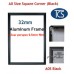 A0 Square Corner Snap Frame (Black)