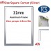 A0 Square Corner Snap Frame (Silver)