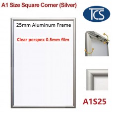 A1 Size Snap Frame 25mm - Silver