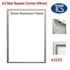 A2 Size Snap Frame 25mm - Silver 