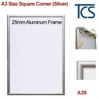 A3 Size Snap Frame 25mm - Silver