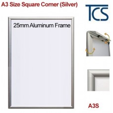 A3 Size Snap Frame 25mm - Silver