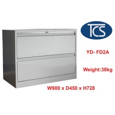 2 Drawer Lateral Metal Filing Storage Cabinet