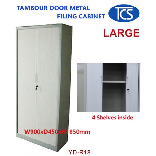 Tambour Door Metal Filing Storage Cabinet