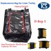 Replacement Heavy Duty Black Vinyl Bag for Linen Trolleys and Janitor Carts 90Lt